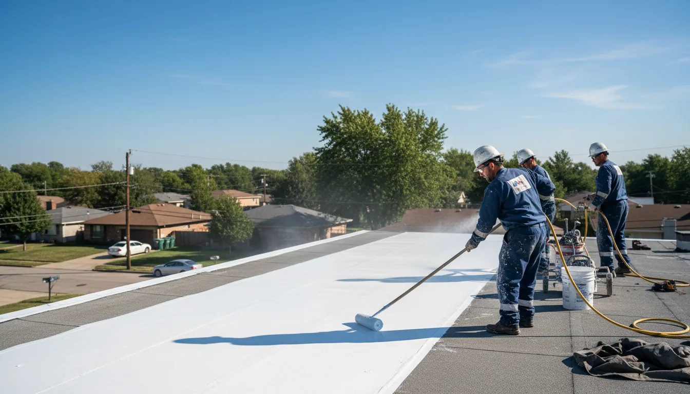 Commercial roof coating in Hessel, MI near me